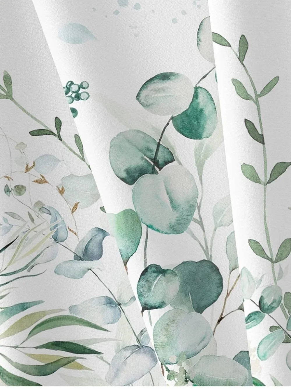 Botanical Sage Green Oval Waterproof Tablecloth Size 54x72